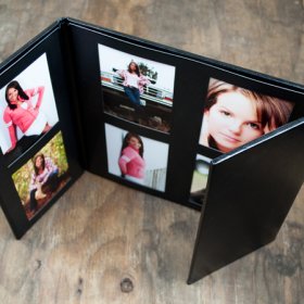 8 - 4x5 Portrait Gallery Folio Black/Black 8V 8 - 4x5 Portrait Gallery Folio Black/Black 8V